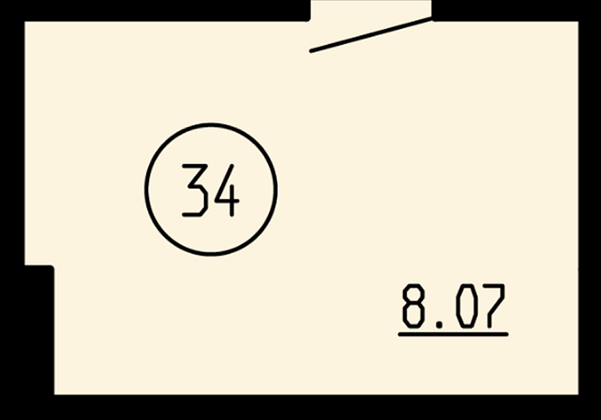 Планировка Кладовая, 8,07&nbsp;м²