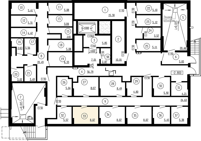 Планировка на этаже Кладовая, 8,07&nbsp;м²