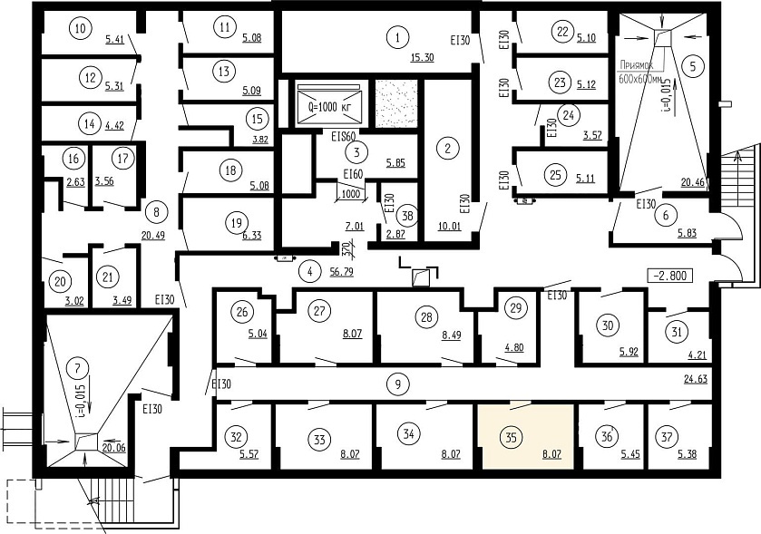 Планировка на этаже Кладовая, 8,07&nbsp;м²