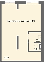Помещение, 41.56&nbsp;м²