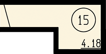 Кладовая, 3,82&nbsp;м²