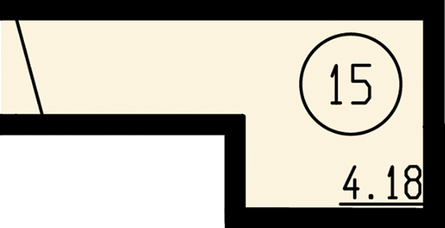 Планировка Кладовая, 3,82&nbsp;м²