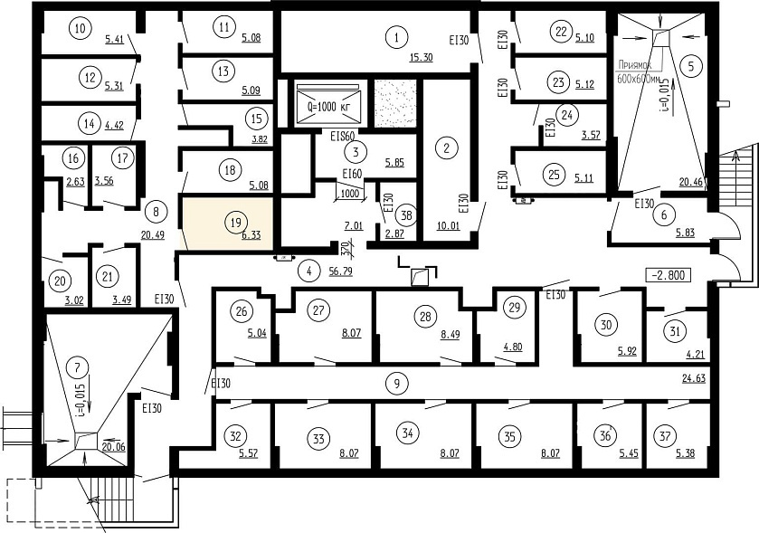 Планировка на этаже Кладовая, 6,33&nbsp;м²