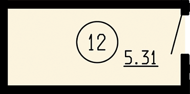 Кладовая, 5,31&nbsp;м²