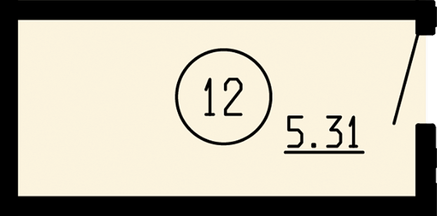 Планировка Кладовая, 5,31&nbsp;м²