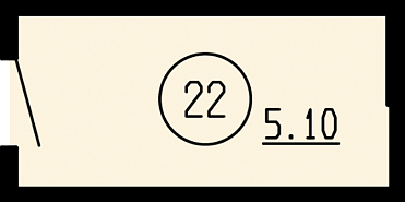 Кладовая, 5,10&nbsp;м²