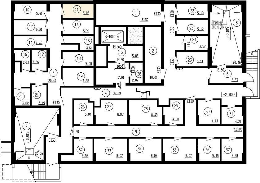 Планировка на этаже Кладовая, 5,08&nbsp;м²