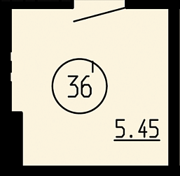 Кладовая, 5,45&nbsp;м²