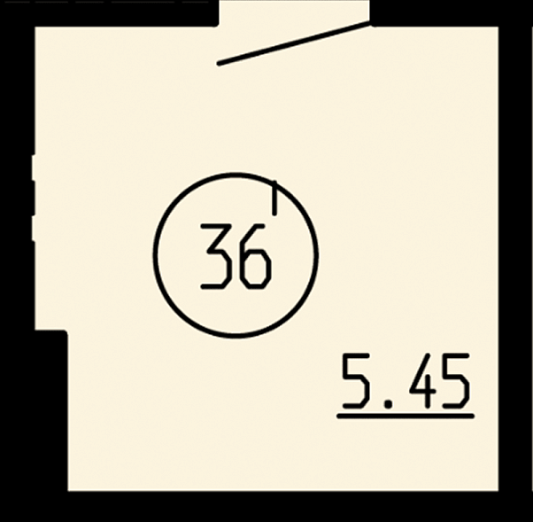 Планировка Кладовая, 5,45&nbsp;м²