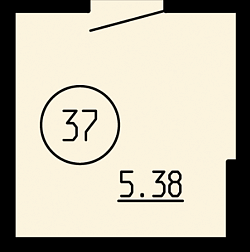 Кладовая, 5,38&nbsp;м²