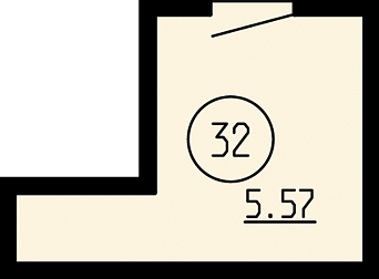Кладовая, 5,57&nbsp;м²